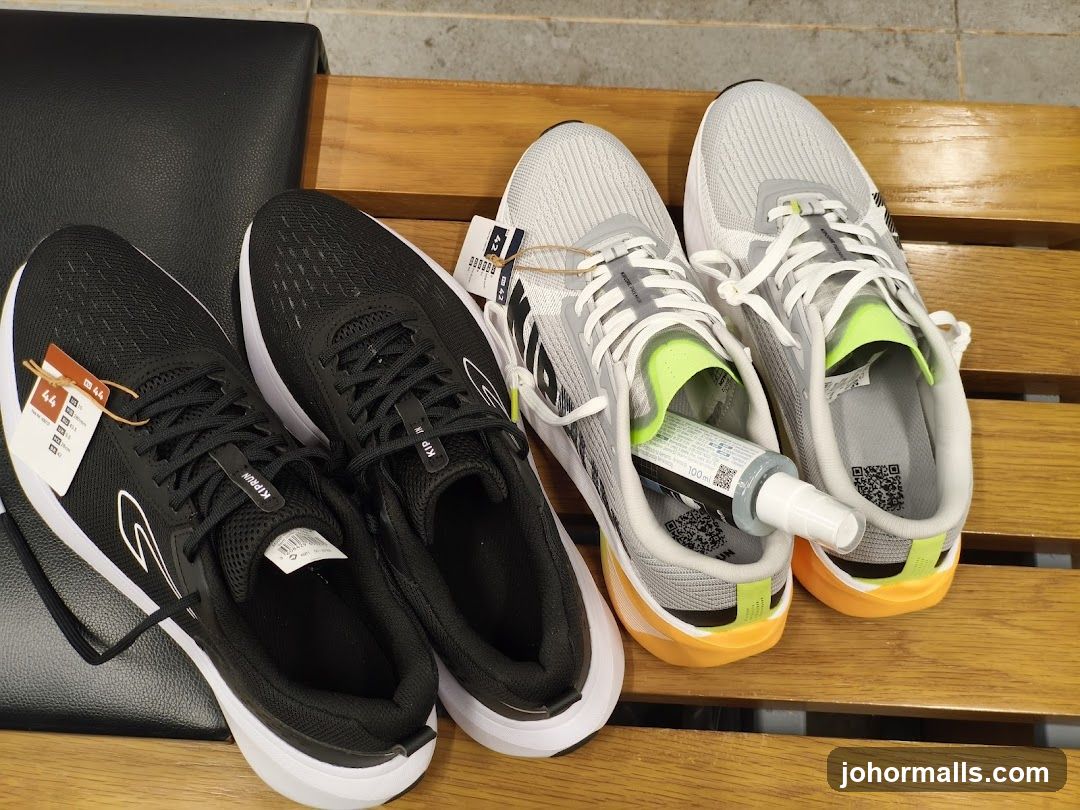 Shoes on display