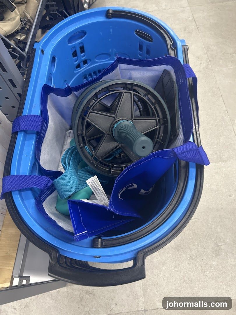 Shopping Basket with Fitness Equipment