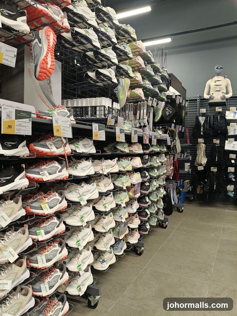 Store Interior - Athletic Footwear Section