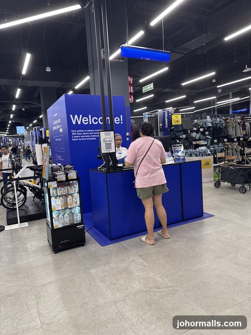 Inside Sports Retail Store