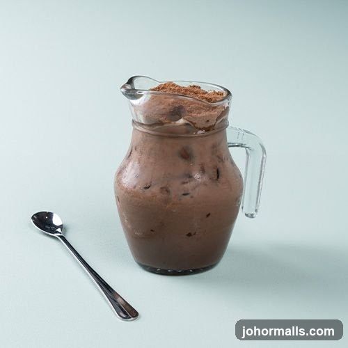 Chocolate Drink in Glass Pitcher