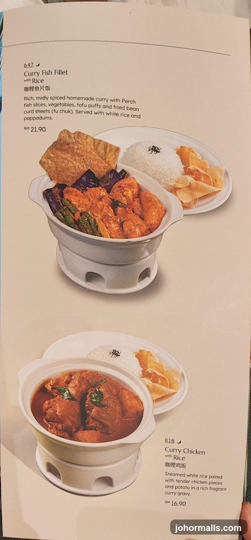 Curry dishes with rice