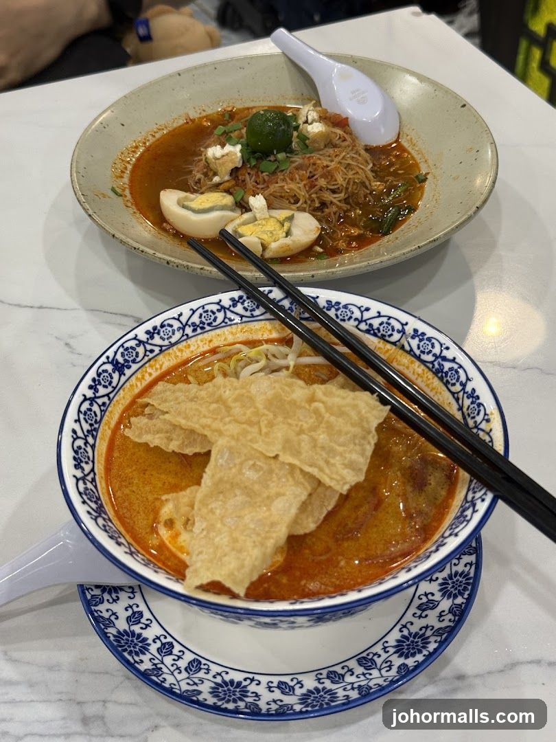 Lunch dishes on table