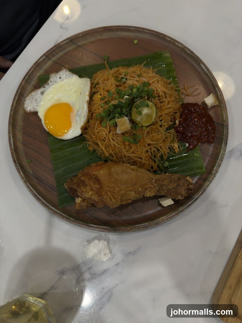 Food Plate on Marble Surface