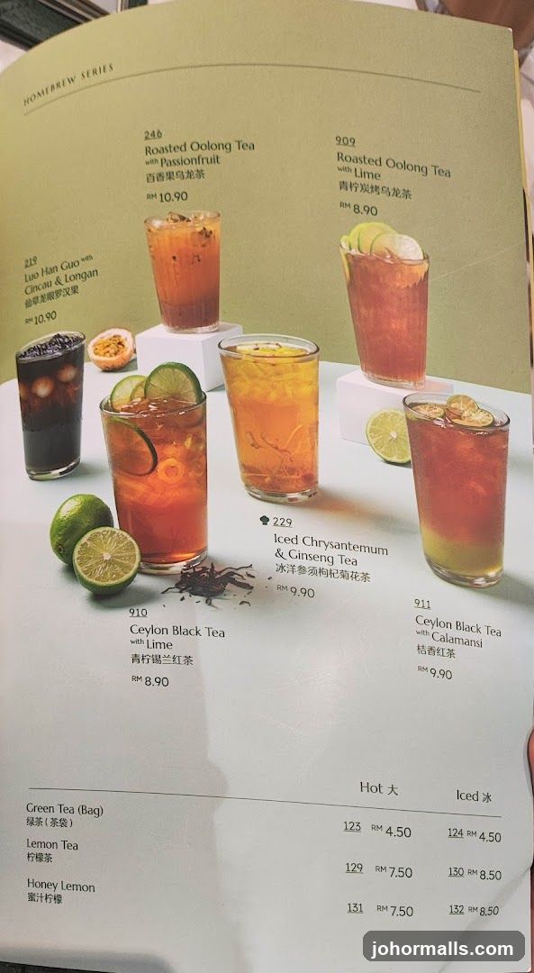 Homereew Series Menu