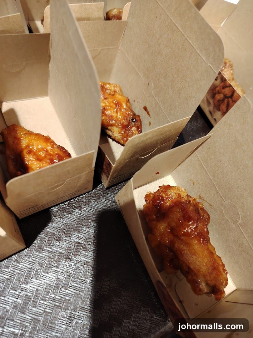 Food in cardboard boxes