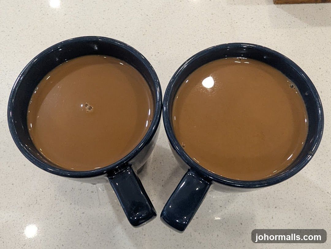 Two mugs of coffee