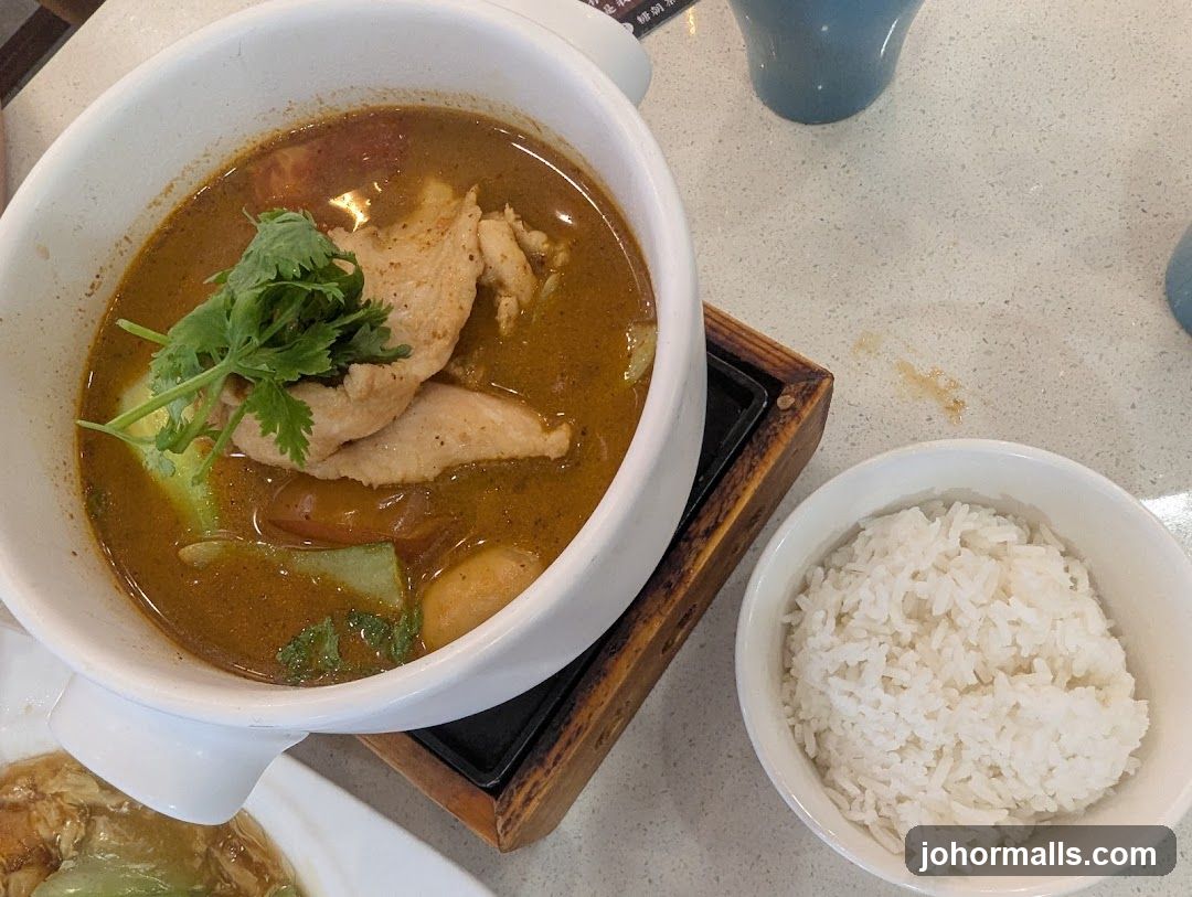Food served at a restaurant