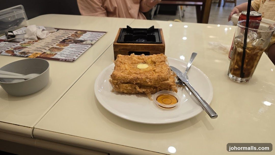 Dining Table with Food and Drink