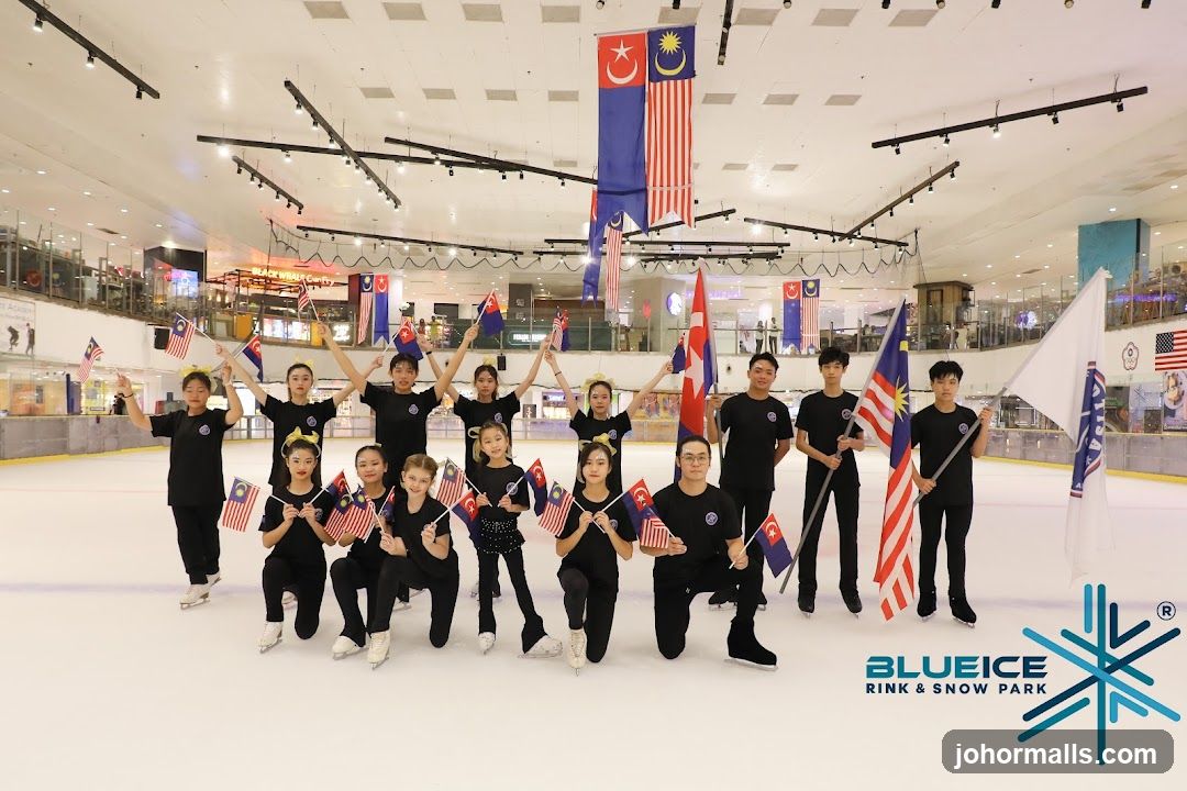 Blue Ice Skating Rink