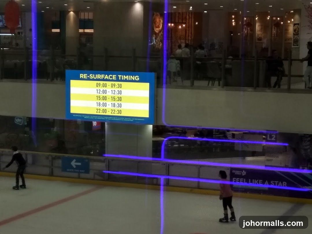 Blue Ice Skating Rink