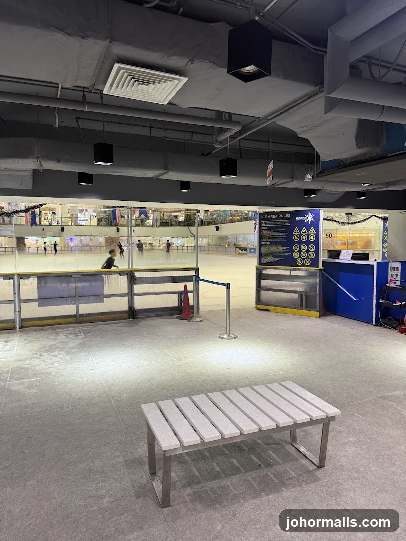 Blue Ice Skating Rink