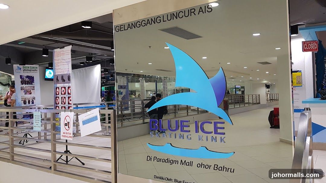 Blue Ice Skating Rink