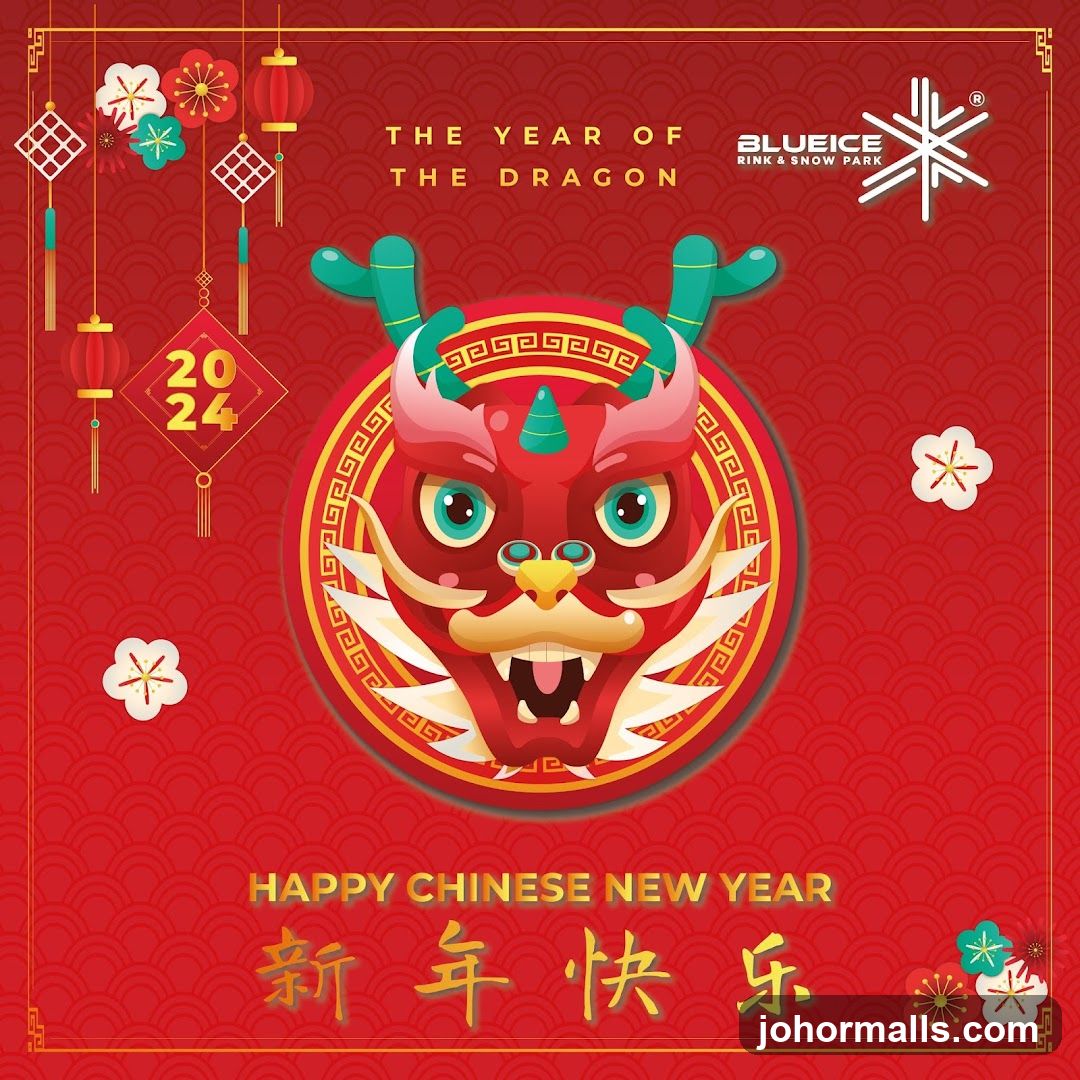 Blueice Rink & Snow Park Lunar New Year 2024 Poster