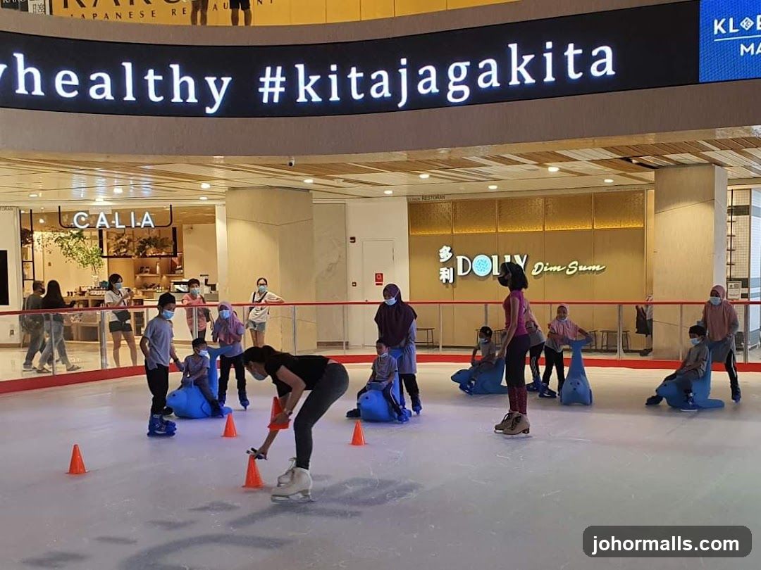 Ice Skating Area in Mall