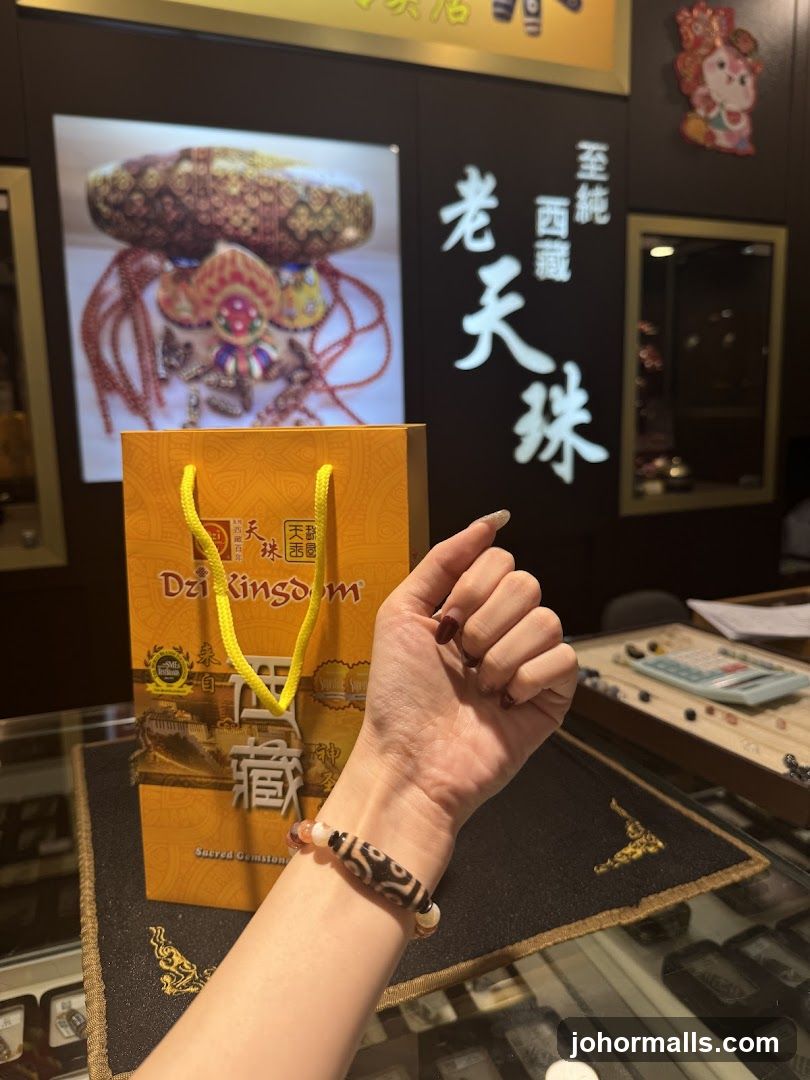 Interior of a jewelry or gemstone shop