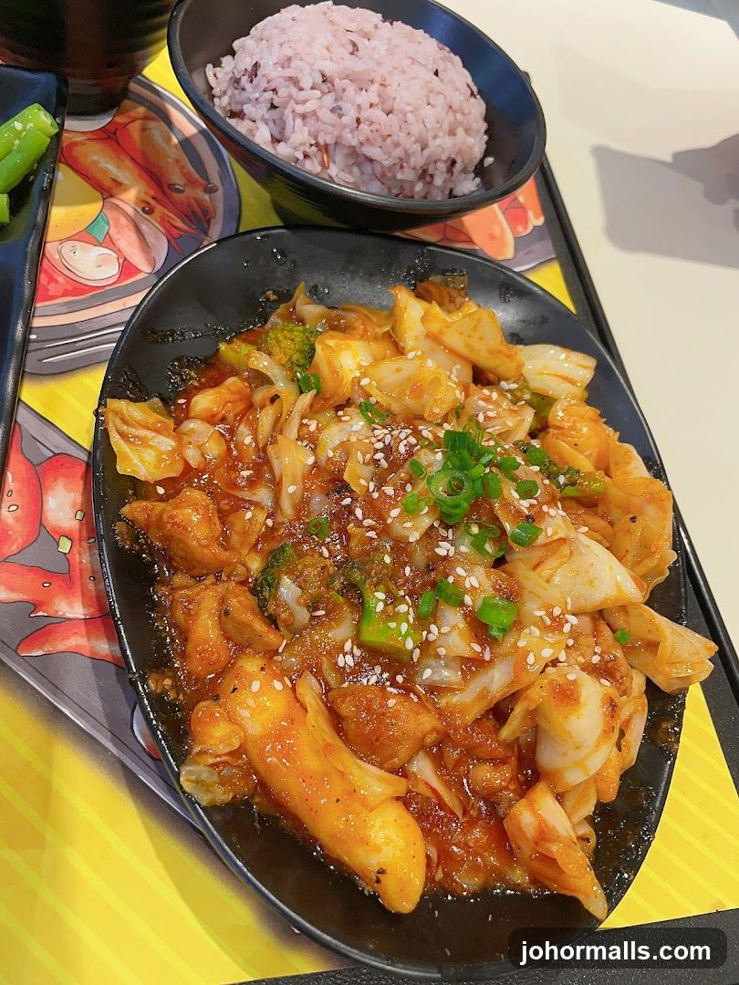Food served on tray