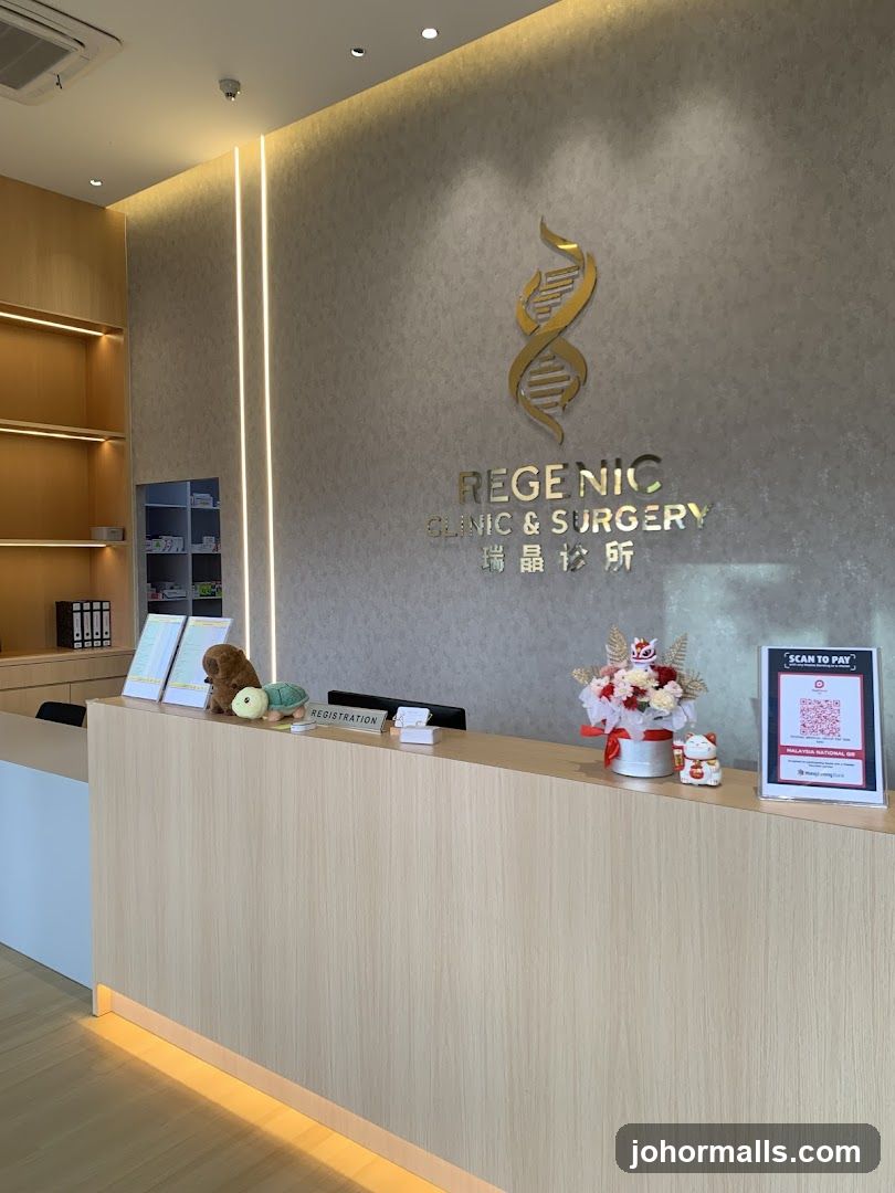 Regenic Clinic & Surgery Reception Area