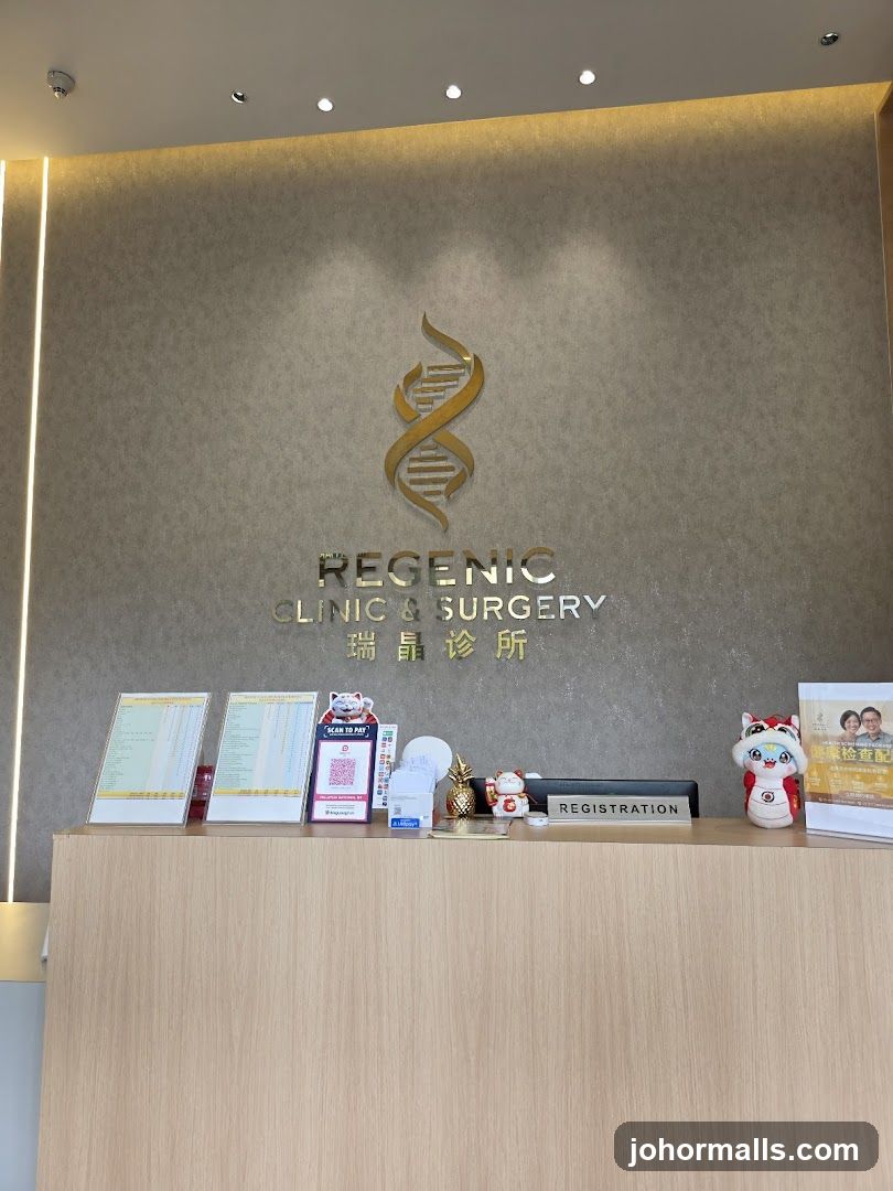 Regenic Clinic & Surgery Reception Area
