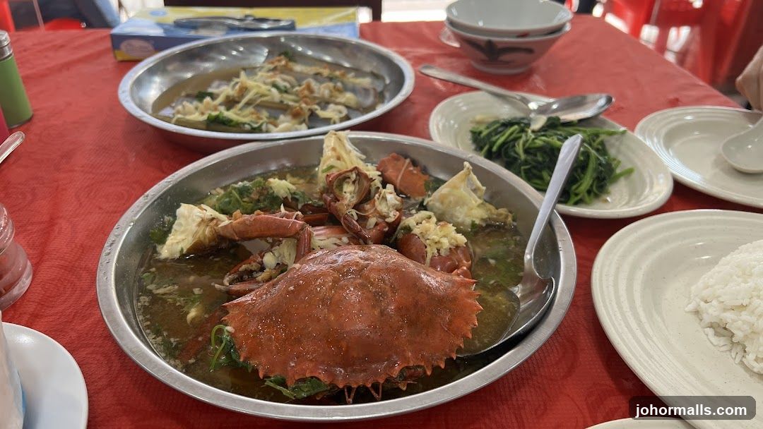 Dining Table with Seafood Dish