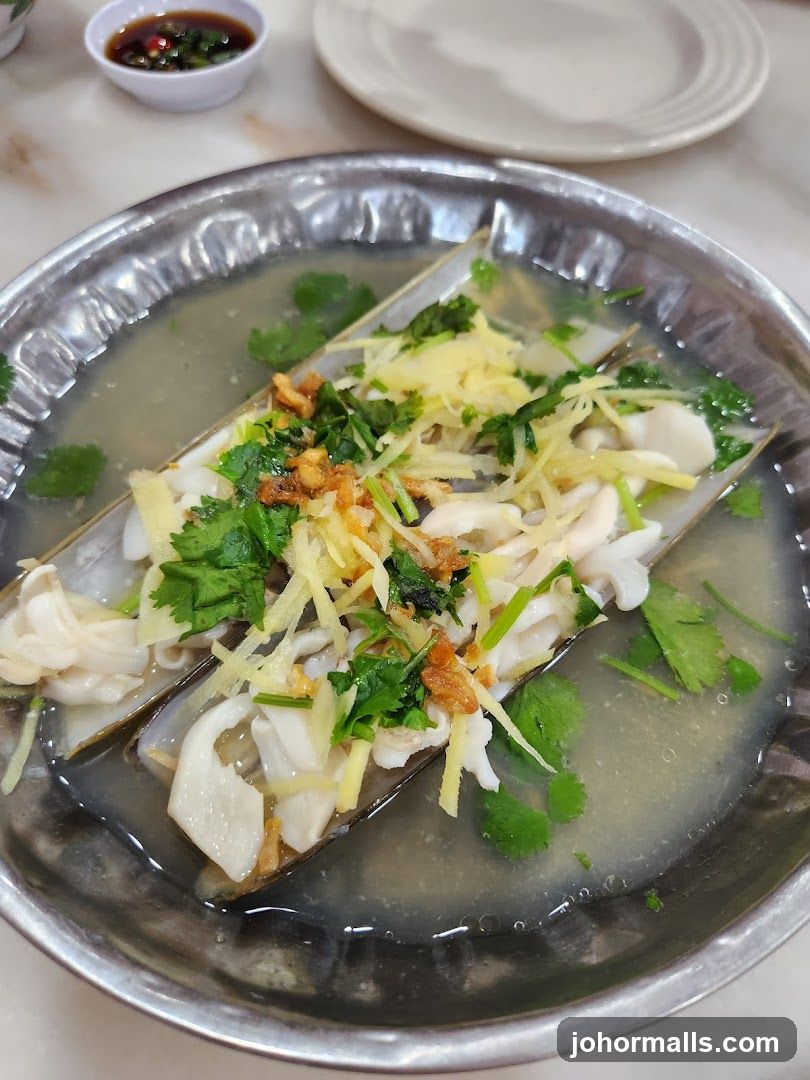 Seafood Dish in Metal Bowl