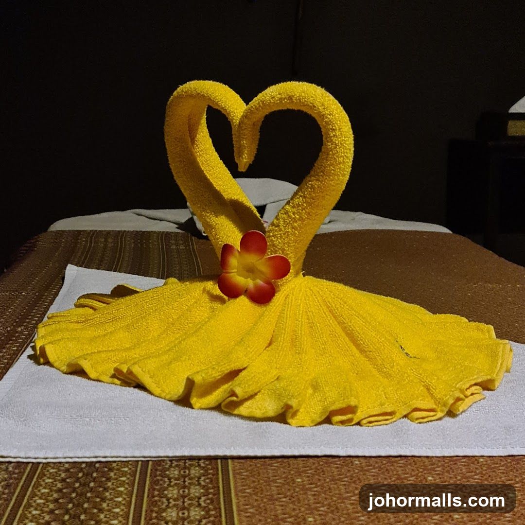 Towel Art on Bed