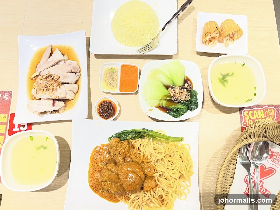 Table Setting with Food Items