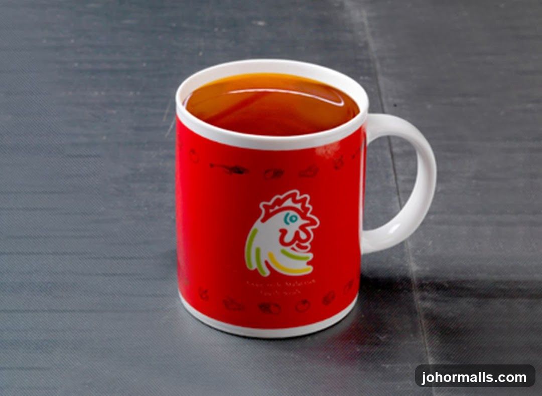Red Mug with Rooster Logo