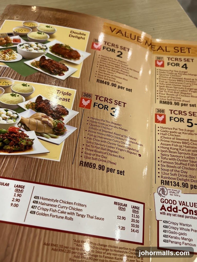 Value Meal Set Menu