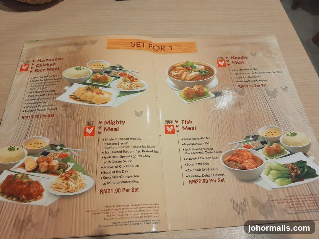 Set for 1 Menu