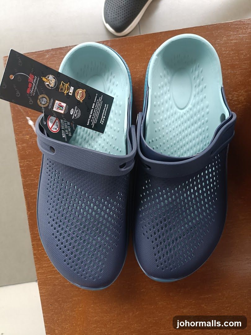 Blue Clog Sandals