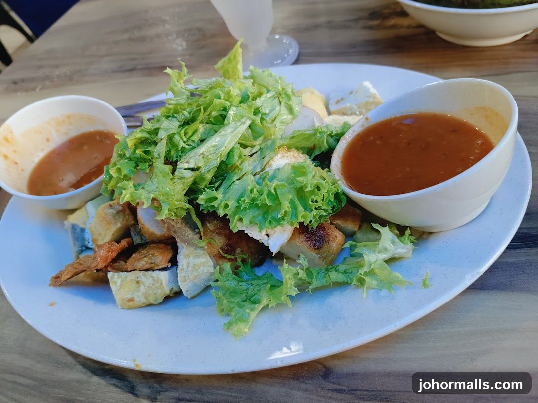 Food Plate on Wooden Table