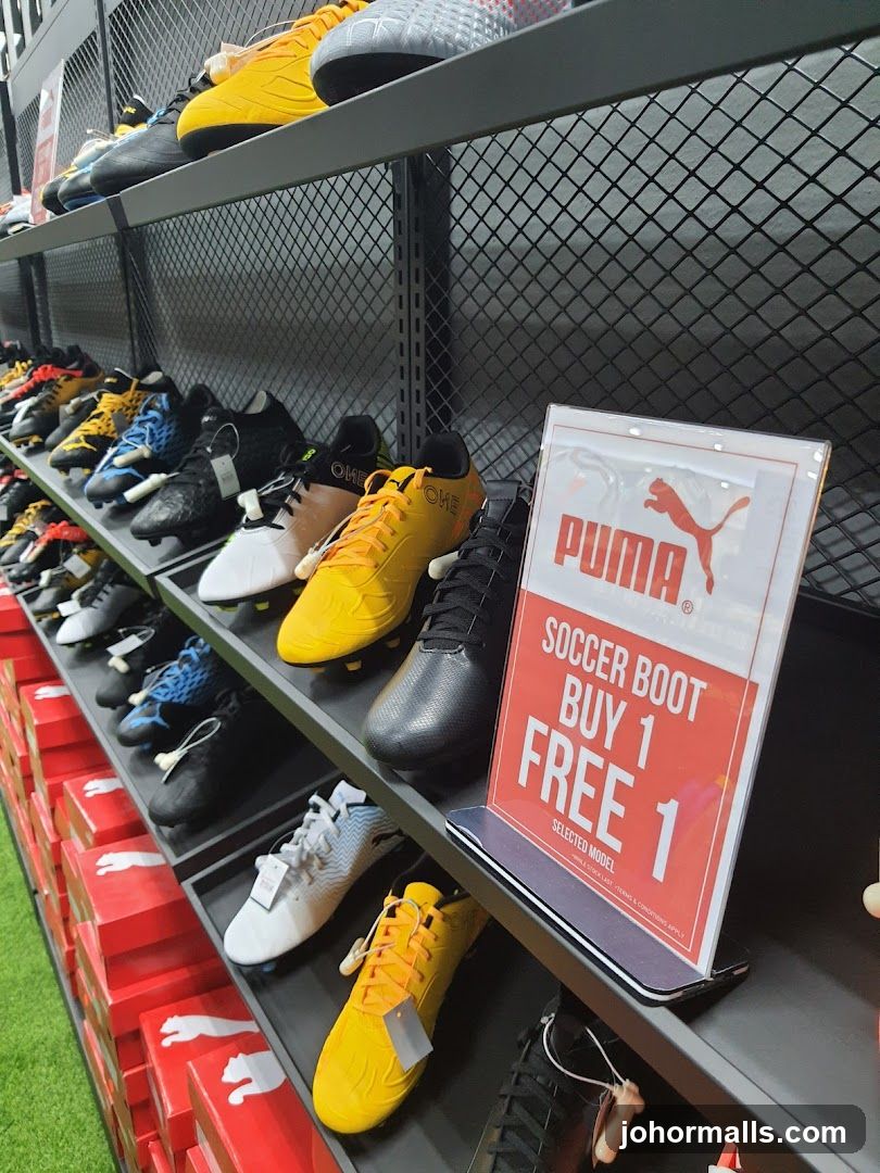 Puma Soccer Boot Display