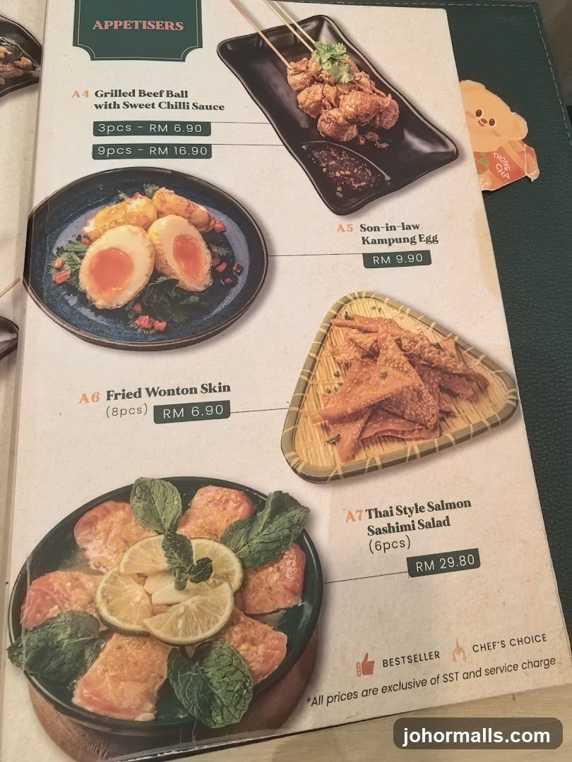 Appetizers Section