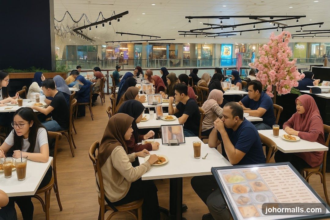 Restaurant Interior with Diners