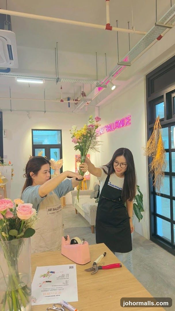 Interior floral workshop