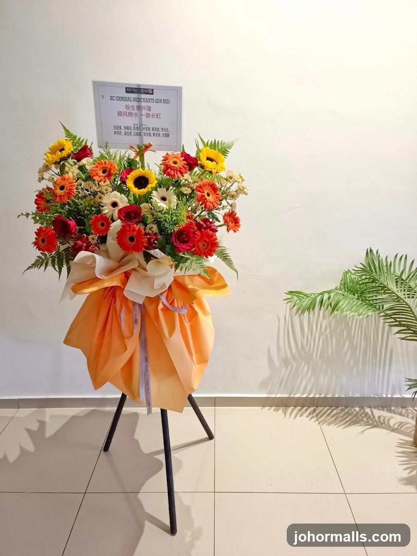 Floral Arrangement with Signage