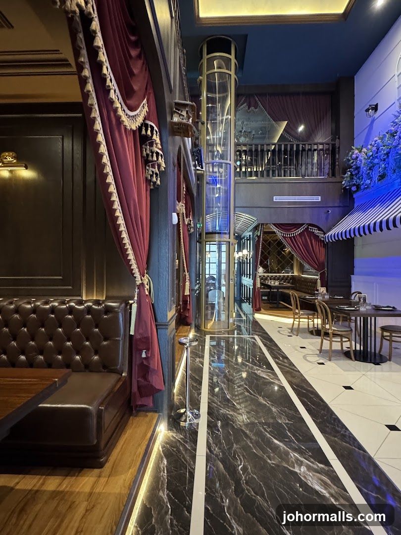 Interior of a luxury restaurant
