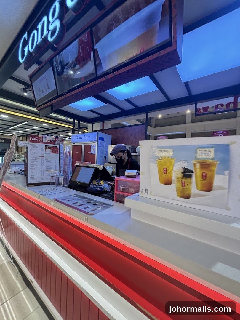 Gong cha storefront interior