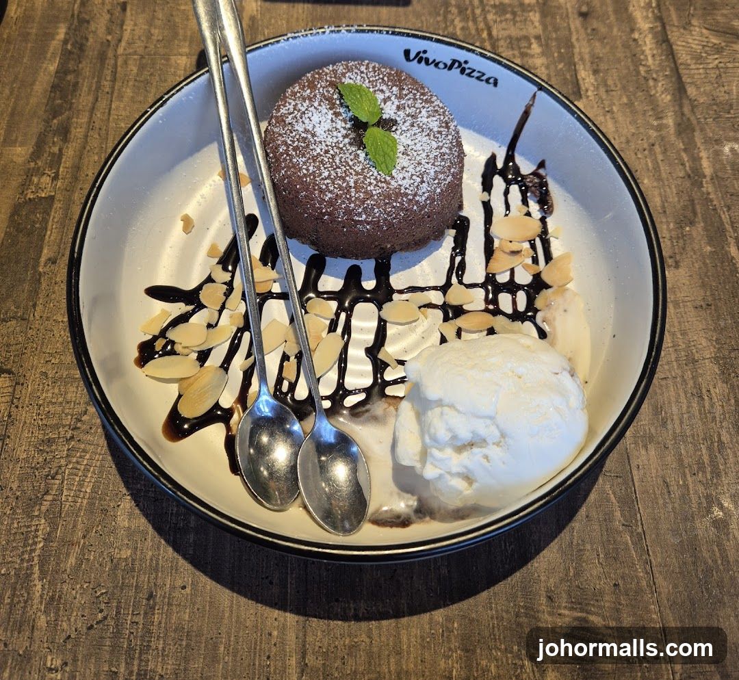 Chocolate Lava Cake with Ice Cream