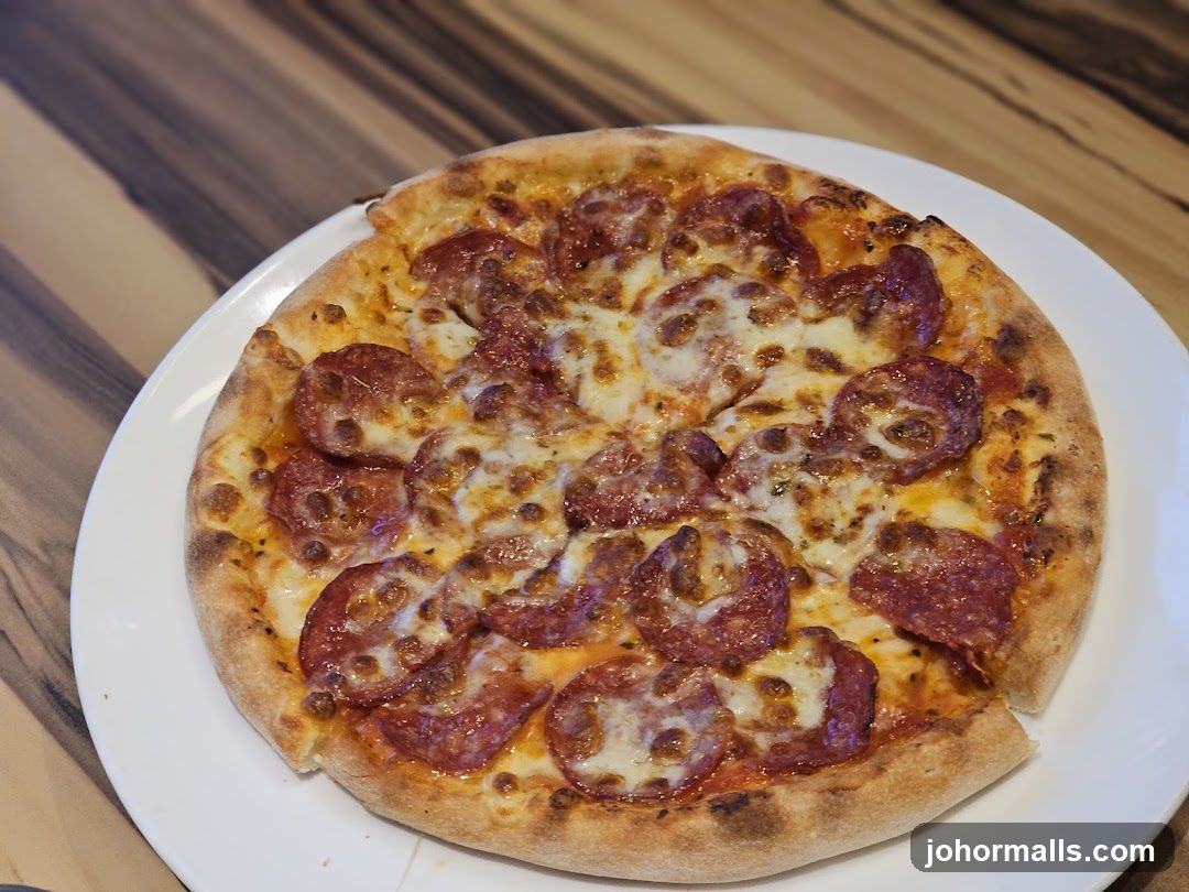 Pepperoni Pizza on Plate