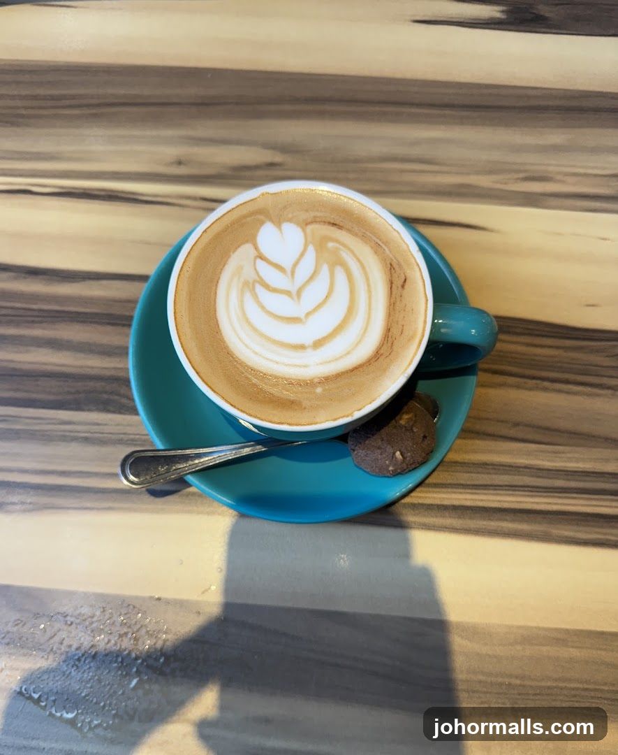 Coffee with latte art