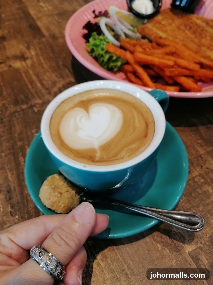 Coffee and Food at Restaurant