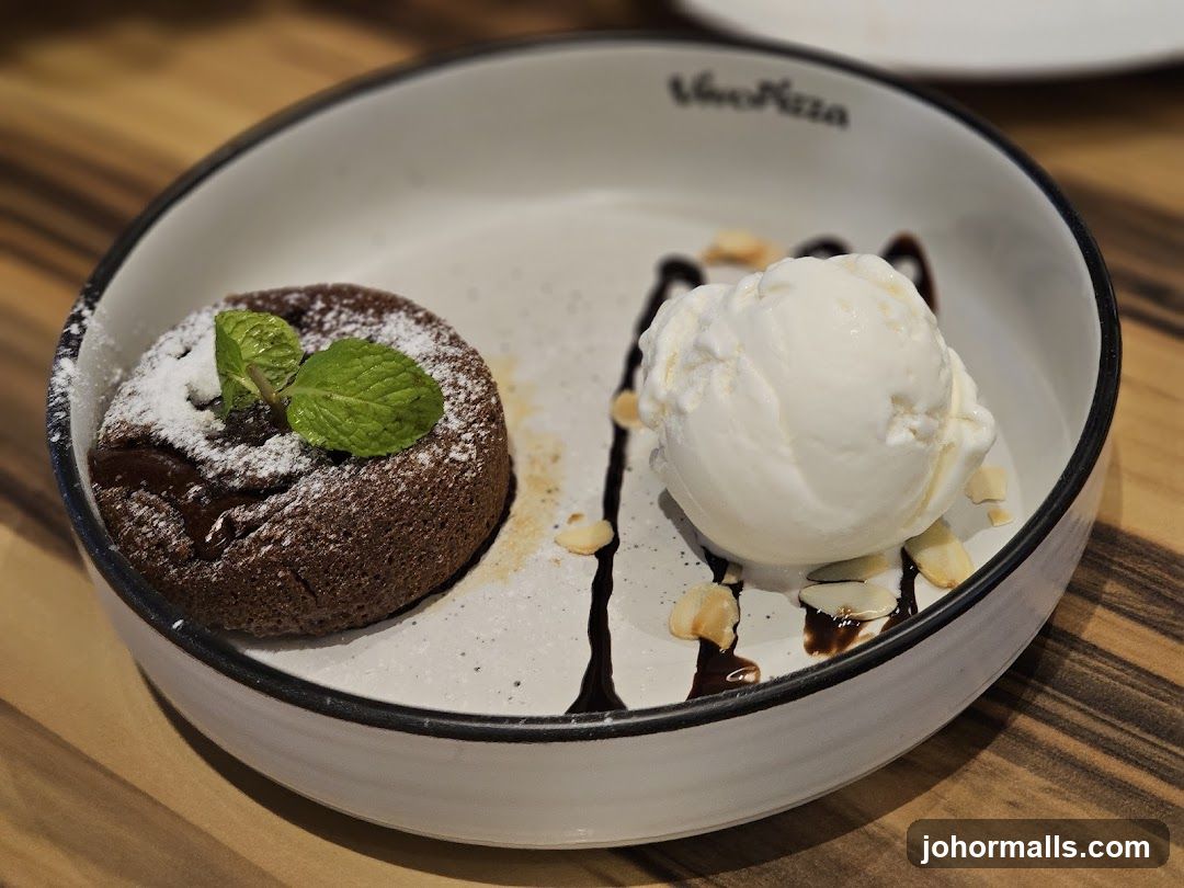 Chocolate Lava Cake with Ice Cream