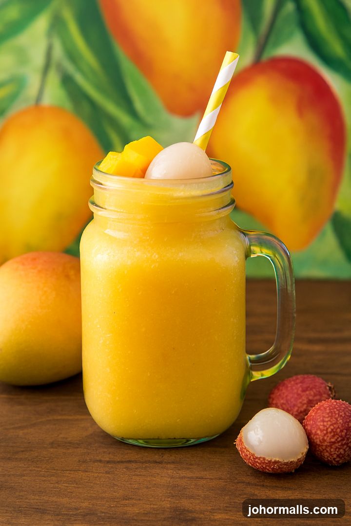 Mango and Lychee Smoothie