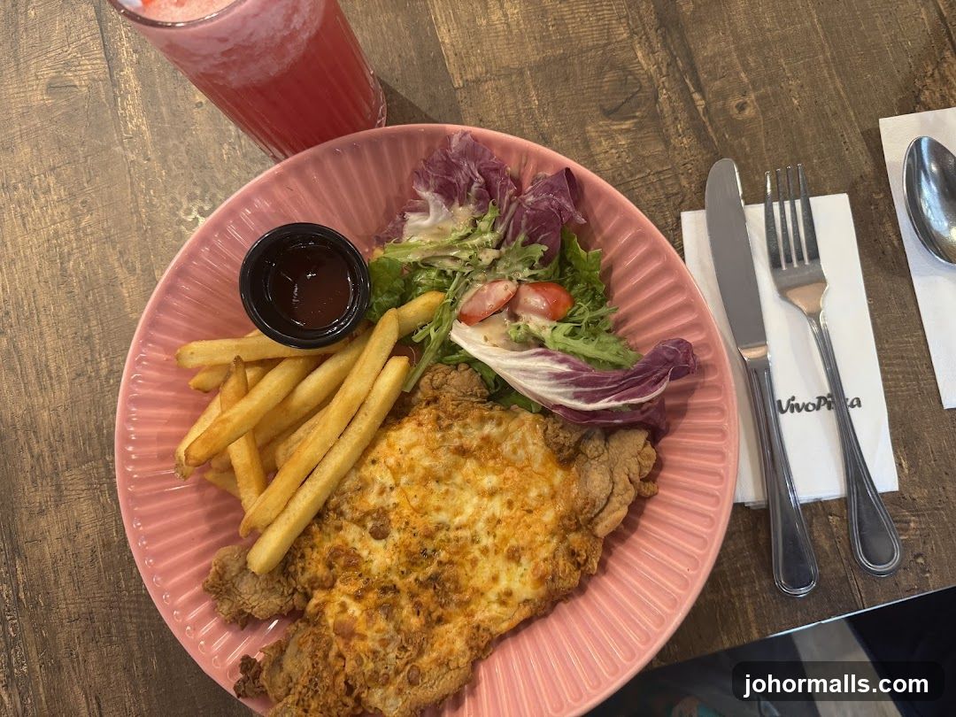 Dinner Plate with Salad and Fries