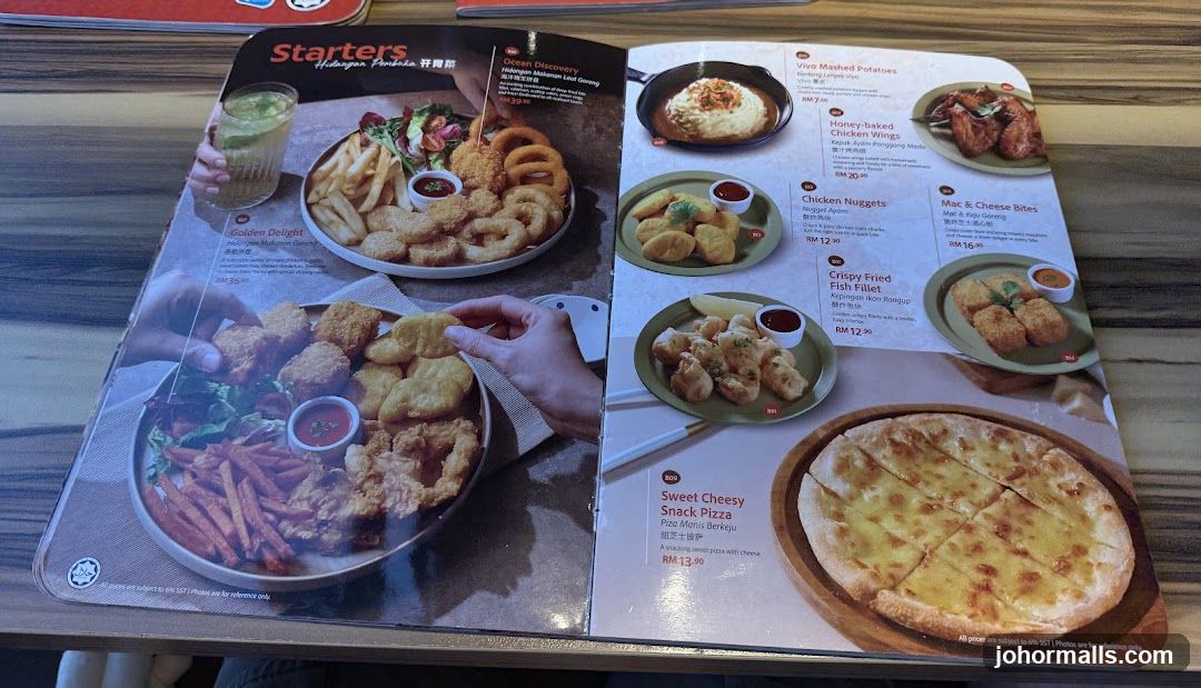 Starter Menu Page