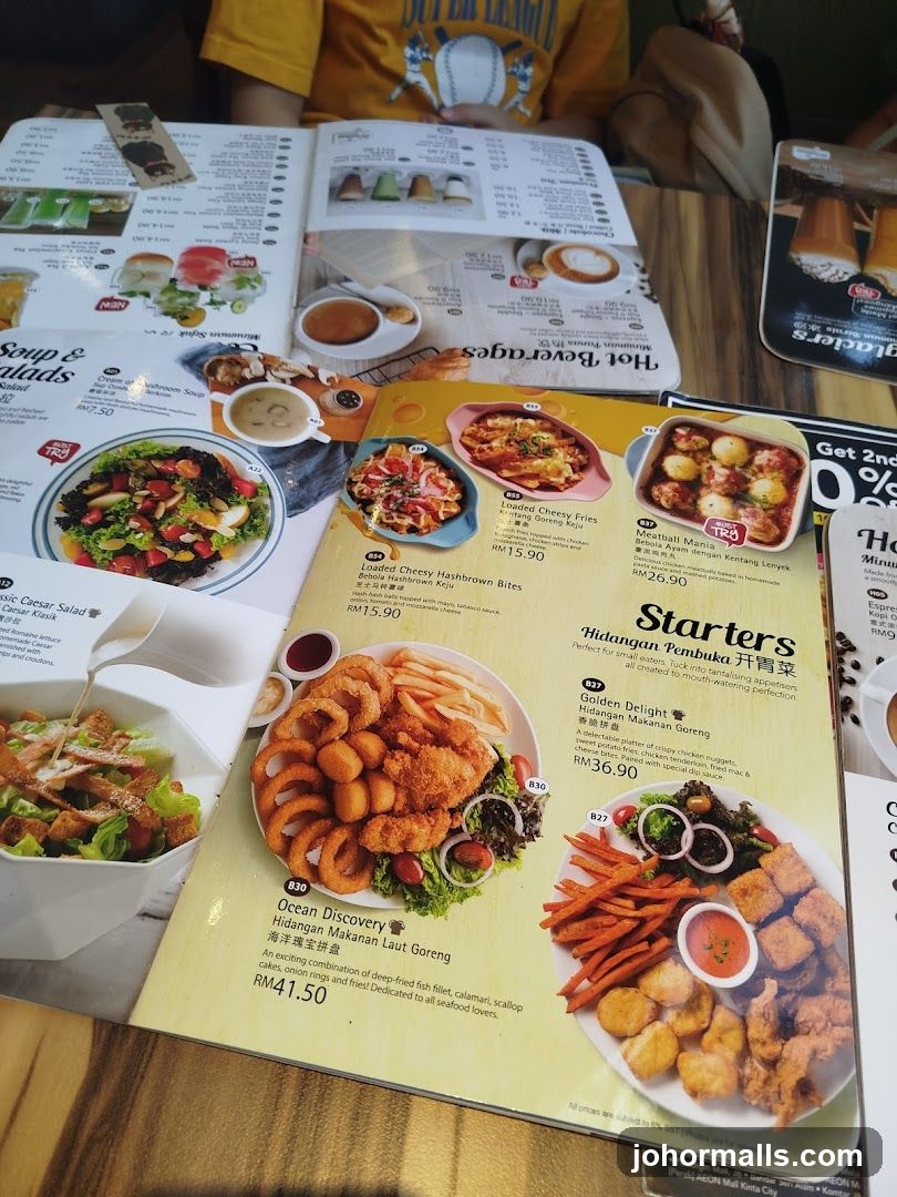 Restaurant Menu Page