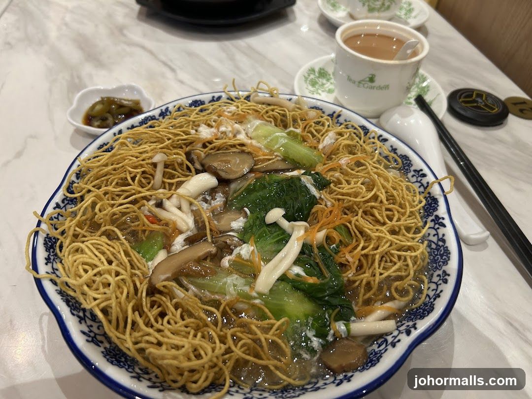 Dining Table with Noodle Dish