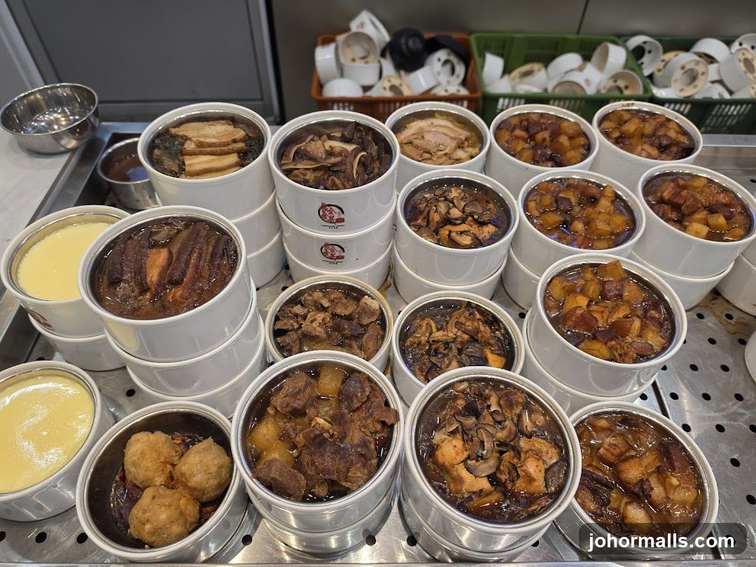 Food Display in Restaurant Interior